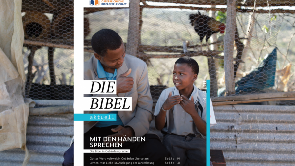 Das Cover der aktuellen Ausgabe "die Bibel aktuell".