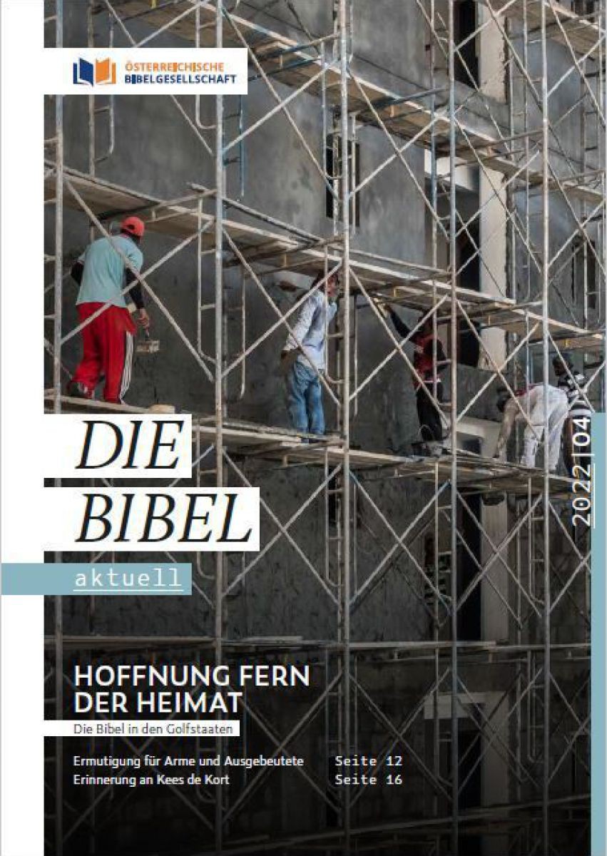 Das Cover des Magazins die Bibel aktuell der vierten Auflage von 2022