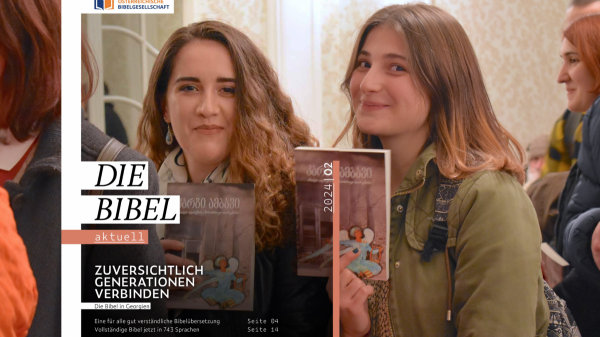 Das Cover der aktuellen Ausgabe "die Bibel aktuell".