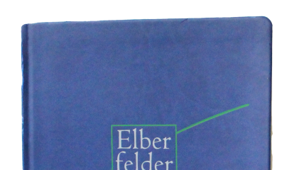 Cover der Elberfelder Bibel in blau