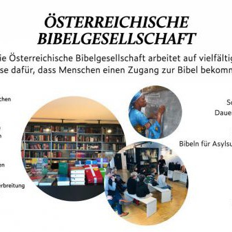 Folie über die Arbeit der Bibelgesellschaft